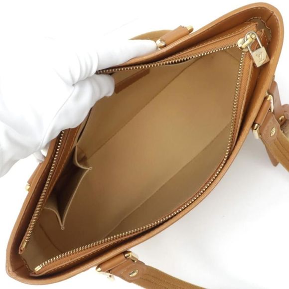 Louis Vuitton Lucile PM Tote Bag Monogram Mini Canvas Leather Beige - Picture 7 of 8